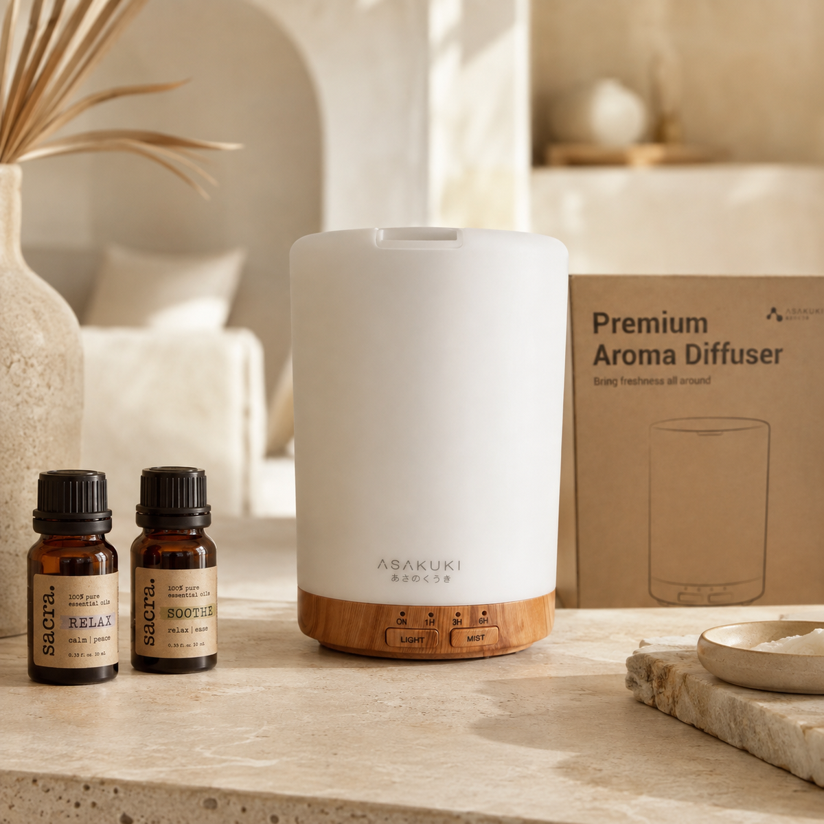 Premium 300ml Essential Oil Aroma Diffuser